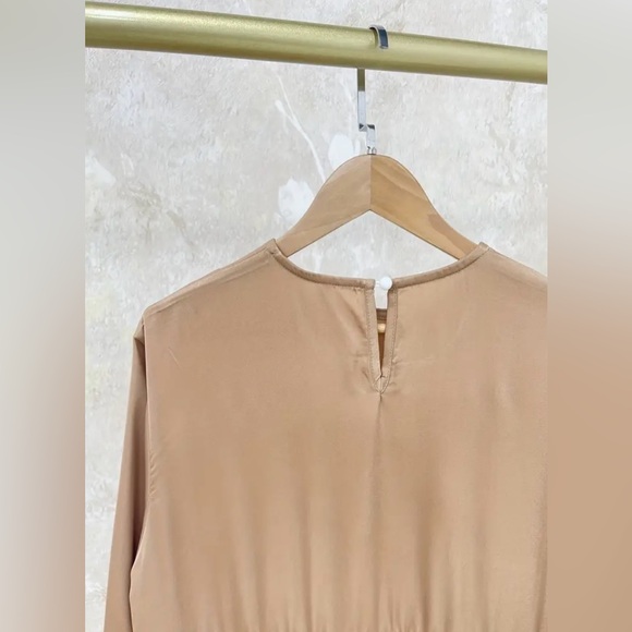 Ramadan Lantern Dress - Timeless Solid Modesty - Flowy Lantern Sleeves Maxi - Picture 4 of 10